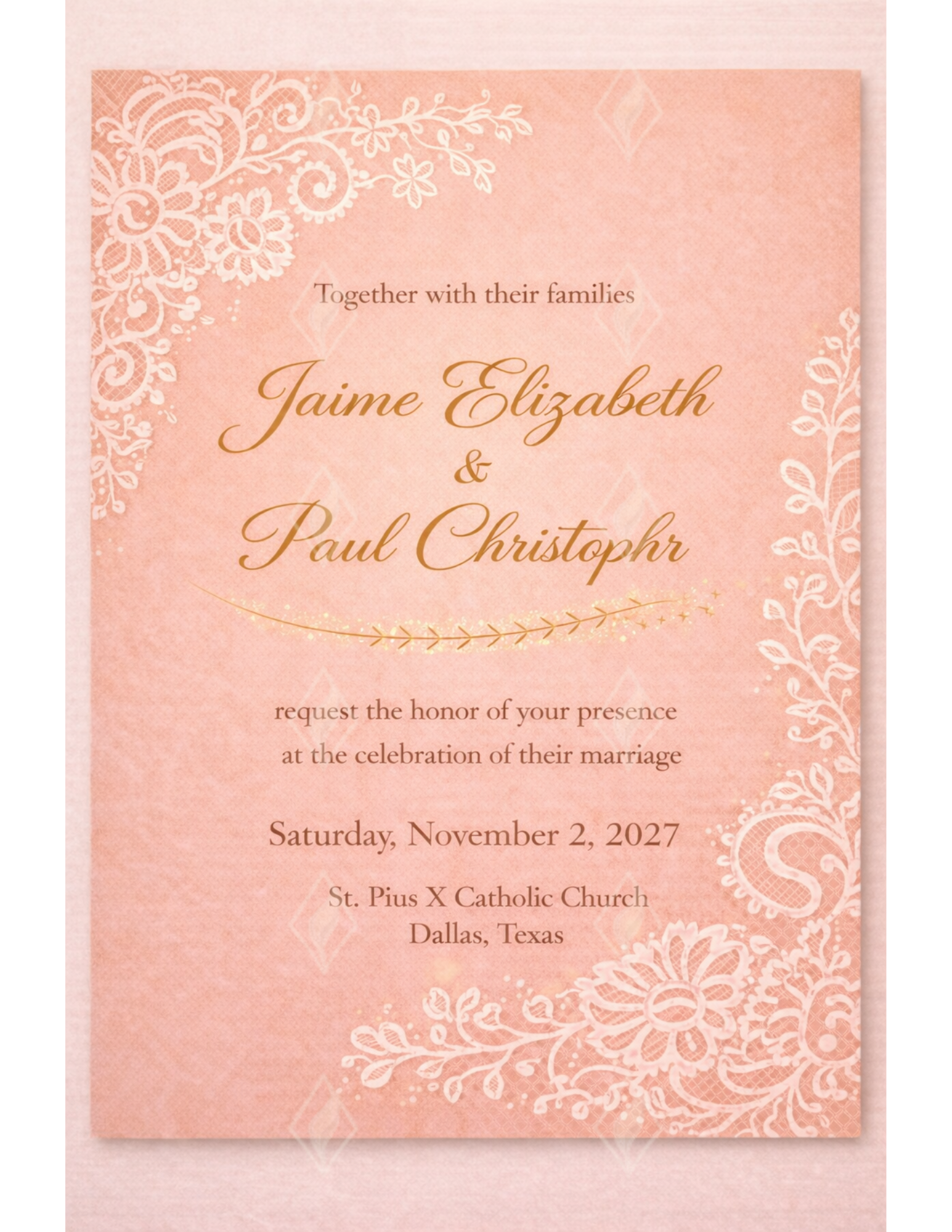 "Quarterback Princess" Wedding Suite - preview
